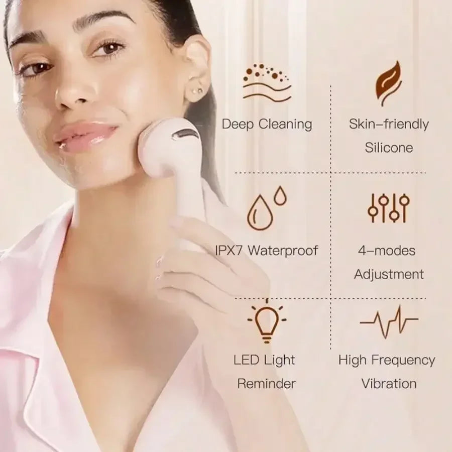 Electric Silicone Facial Brush